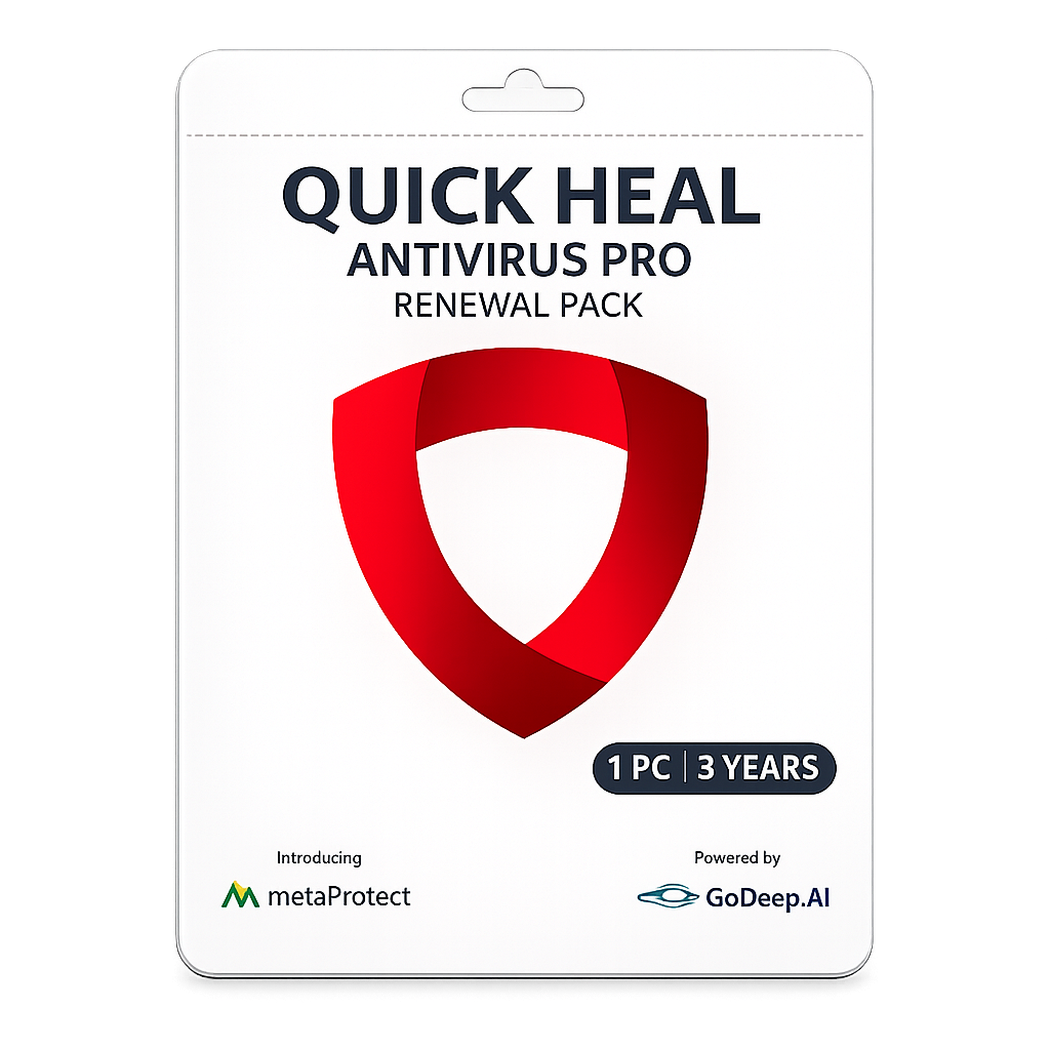 Quick Heal Pro Upgrade (Renewal)
1 PC 3 years